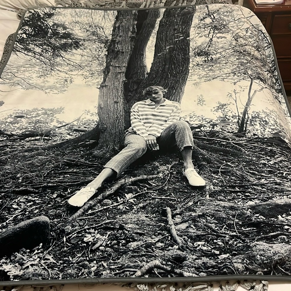 RARE Taylor Swift folklore capital one fleece blanket